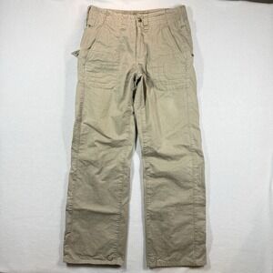 G-Star Raw‎ Shank Loose Mens 34x33 Khaki Canvas Ripstop Cargo Utility Pants